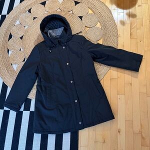 Alia Black Hooded Jacket
